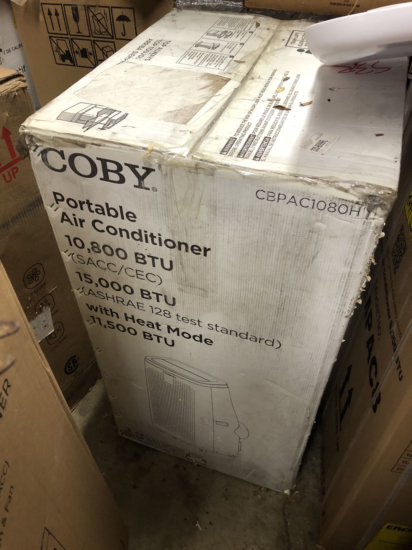 New Coby 15000 BTU Portable Air Conditioner With Heat