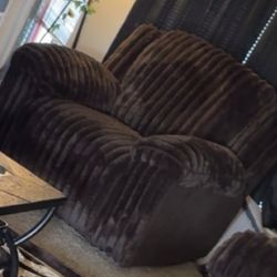 Brown corduroy Electric Reclincer. OBO