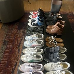 12 Pairs Big Girls Shoes Size 4/ 5