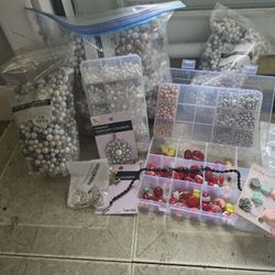 Random Beads/jewelry making Items