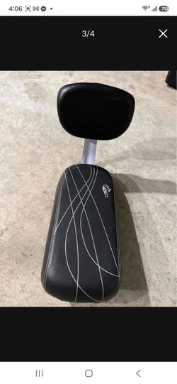 Black Motorcycle/ Ebike Seat with Backrest