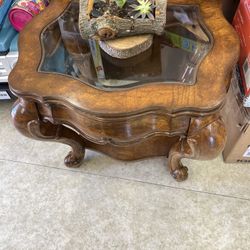 Wood Side Table