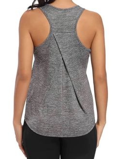 Women’s Racerback Athletic/Yoga/Workout Tank Top in Light Grey, XL, NEW