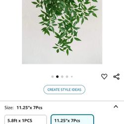 Ling's Momemnt Italian Ruscus Artificial Plants Vines,7Pcs$ 15