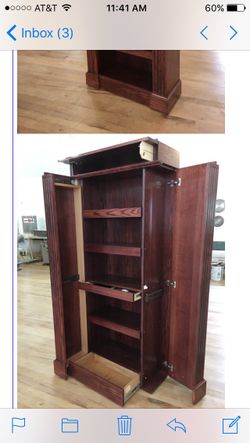 Hidden compartment book shelf