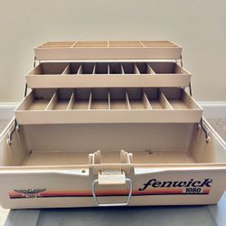  FENWICK 1080 3 Tray 17” Tackle Box, 28 Compartments