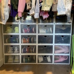 Clear Shoe Storage Boxes - 36 quantity
