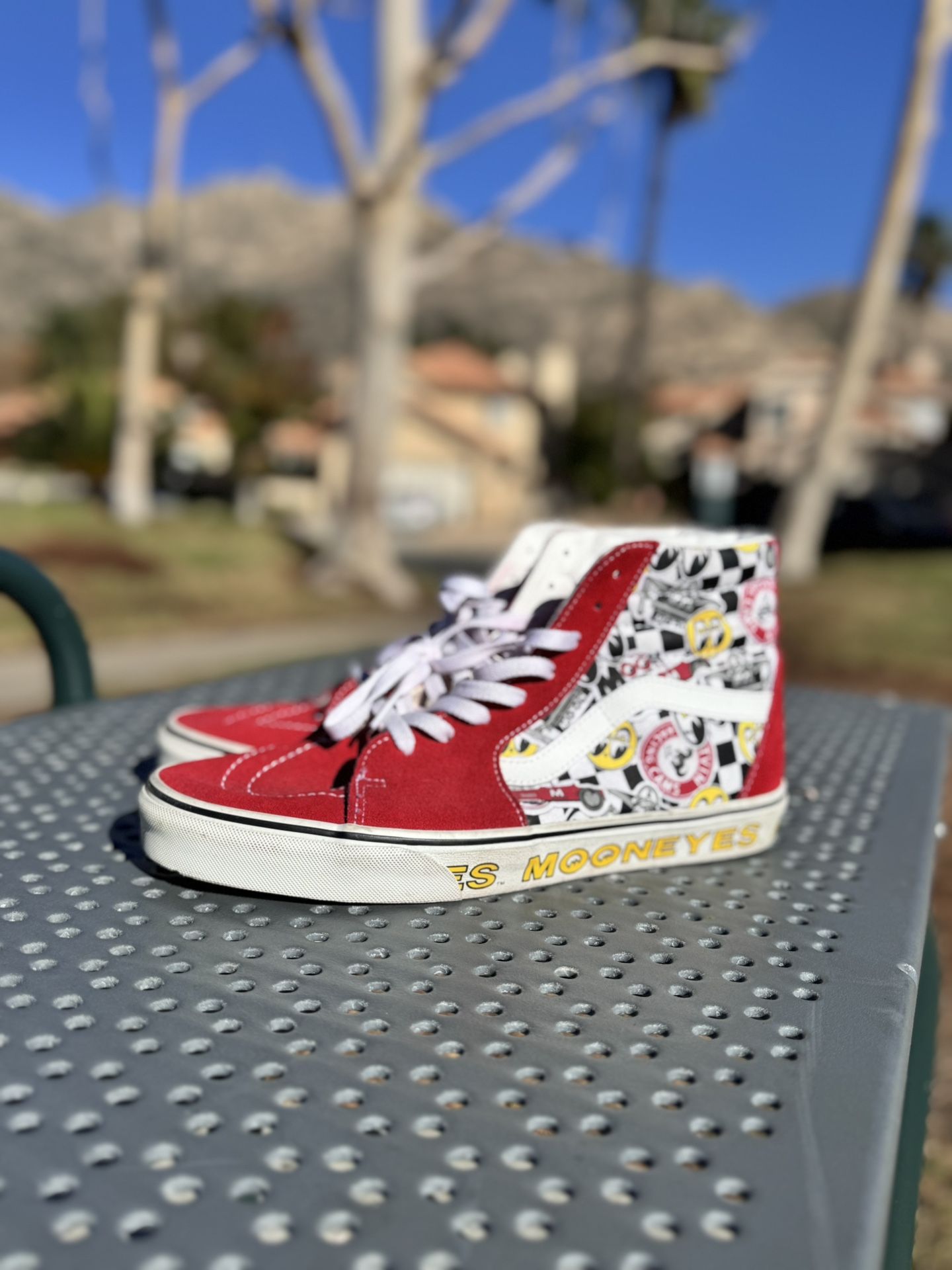 Vans X Mooneyes Hi-top Classics Mens Size 11.5