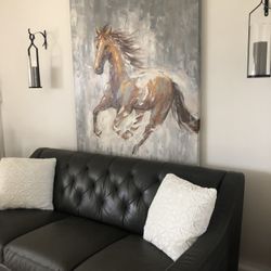 Charcoal Gray Sofá 80 Wide 36 Deep $225