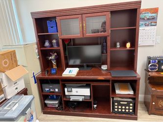 Computer and printer desk