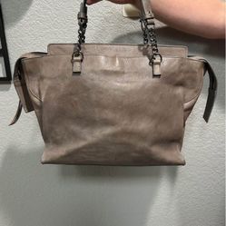 Gray Tote Bag 