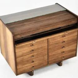 Vintage Designer Secretary Desk by Gianfranco Frattini  model 804, Walnut