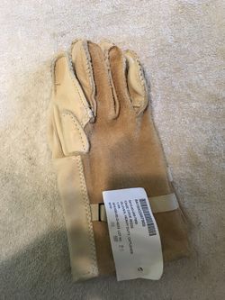 Military cattle hide heavy duty gloves