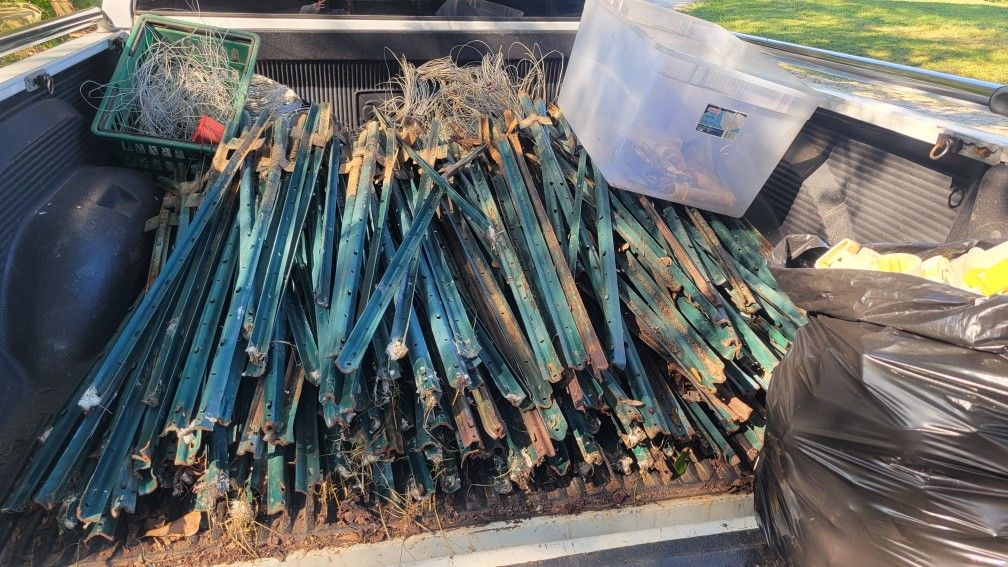 Around 300 Electric Fence Post w/ Insulators and Wire
