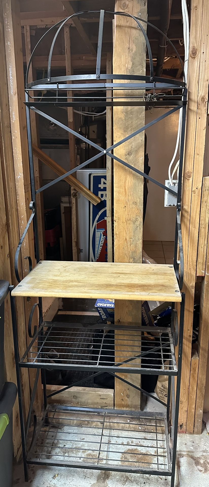 Industrial-Style Baker's Rack