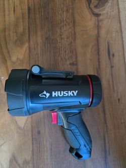 Husky 1500 Lumens Dual Power Rechargeable Handheld Spotlight