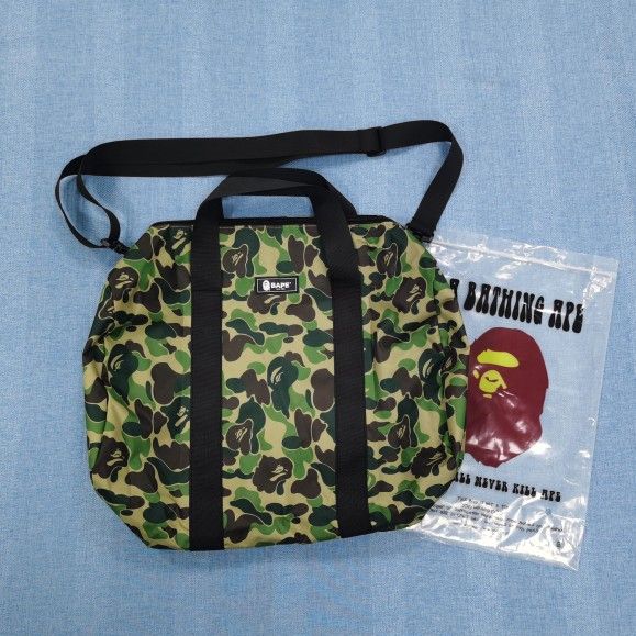 A bathing ape bape camo duffel gym bag