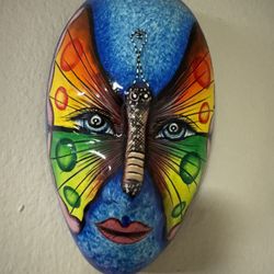 Set Of 3 Face Butterfly Mask For Wall Decoration