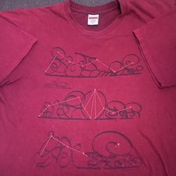 SUPREME System tee Burgundy 