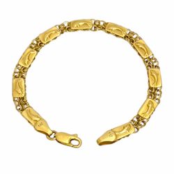 Bracelet yellow gold 14k. Dolphin