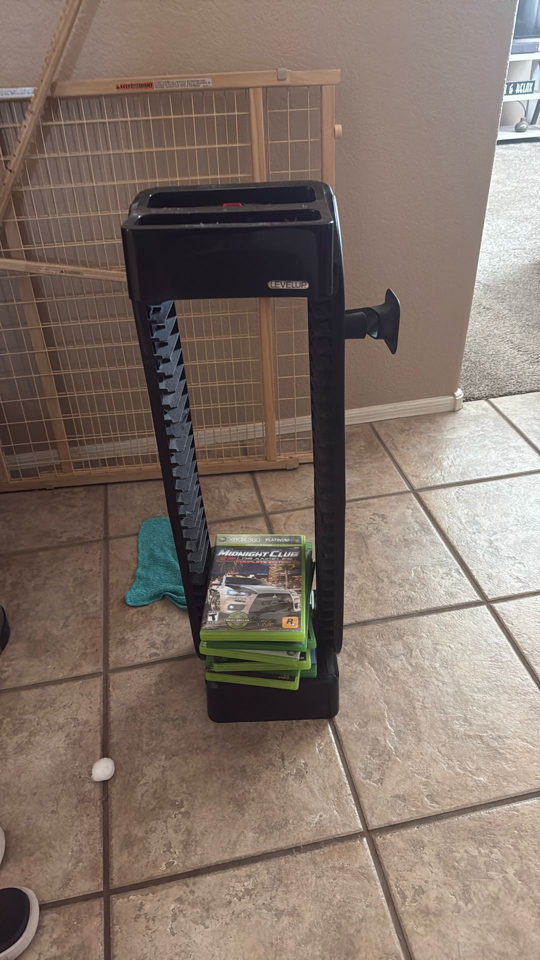 Xbox games stand includes 10-15 games!