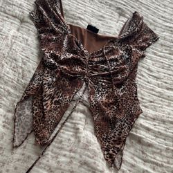 cheetah crop top 