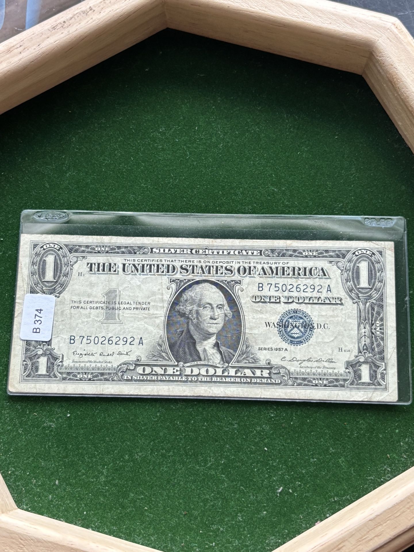 $1 Silver Certificate 1957 Good Condition