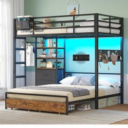 Twin Over Full Metal Bunk Bed