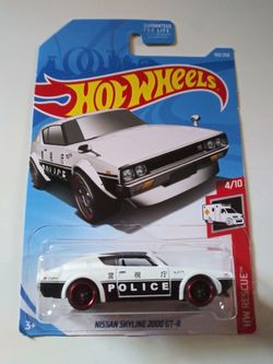 Hot Wheels 2019 series Nissan Skyline 2000 GT-R Police Car