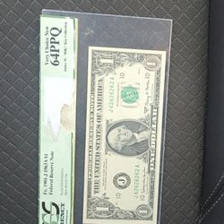 1963 A   $1 Federal Reserve Note Super Repeater 