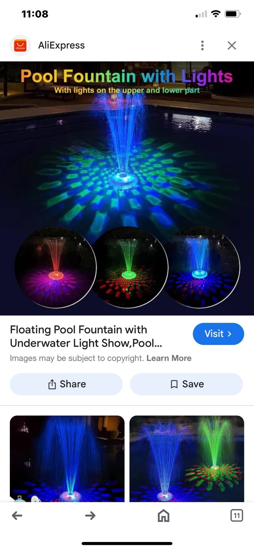 Paul fountain with light show LED $50 brand new