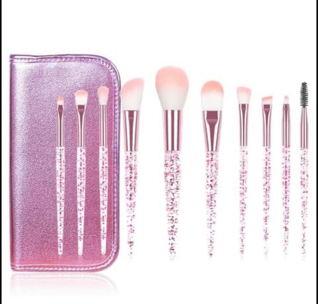 Glitter Set Of 10 Brushes 