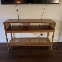 rattan entertainment center 
