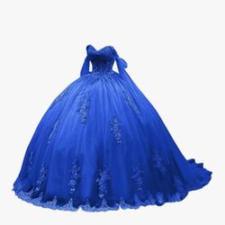 Royal blue quinceañera dress 