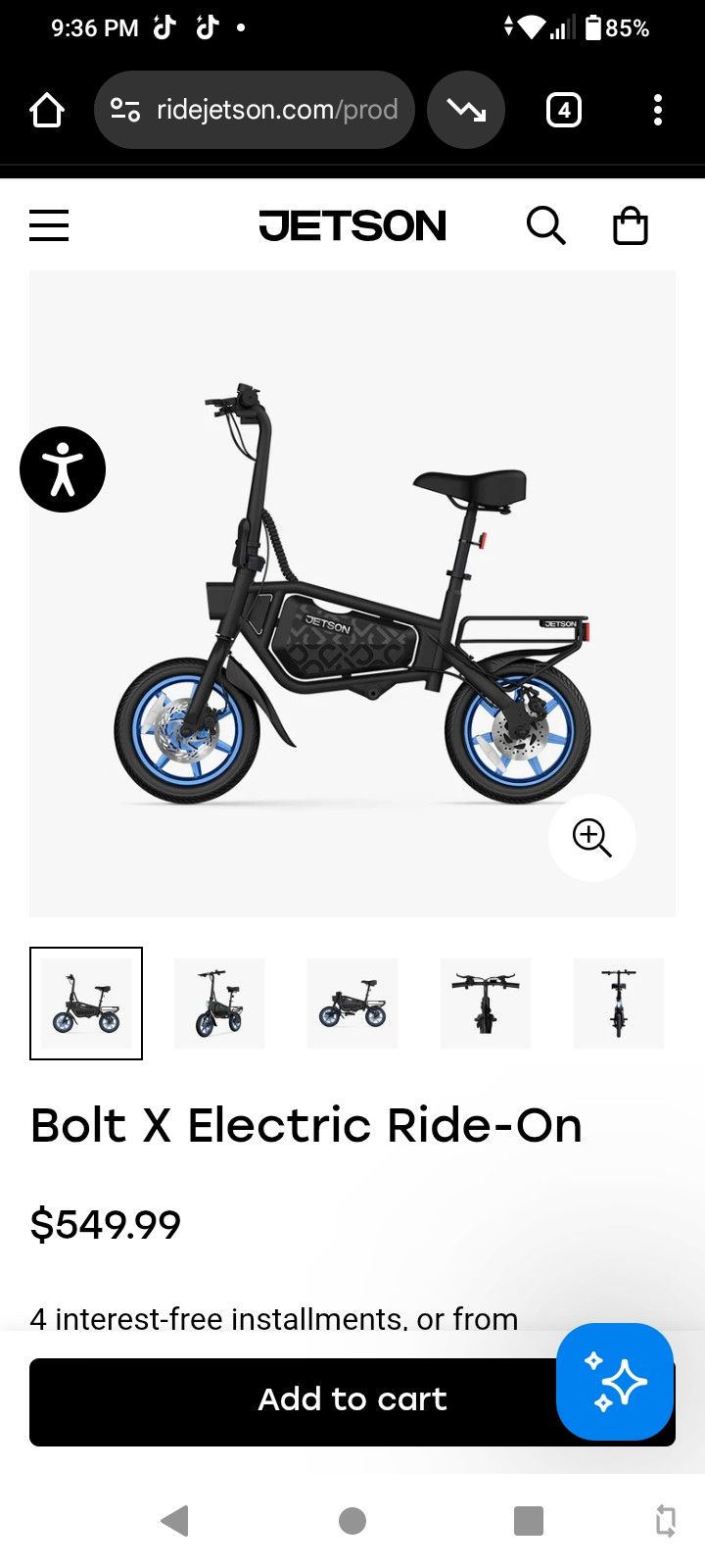 Jetson Bolt X Electric Ride On