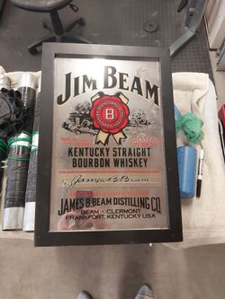 Jim Beam Kentucky Bourbon Whiskey Bar Mirror
