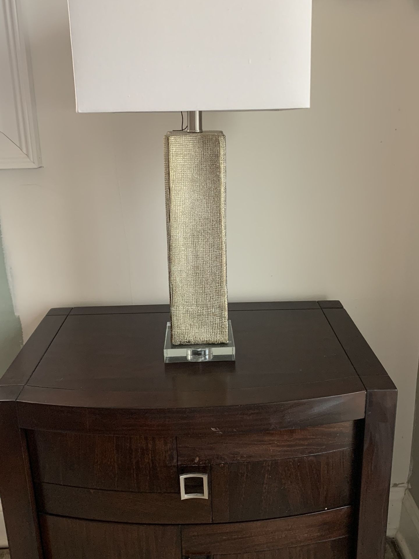 Silver Table Lamp