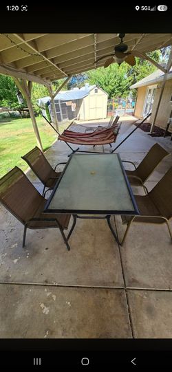 Patio table and chairs