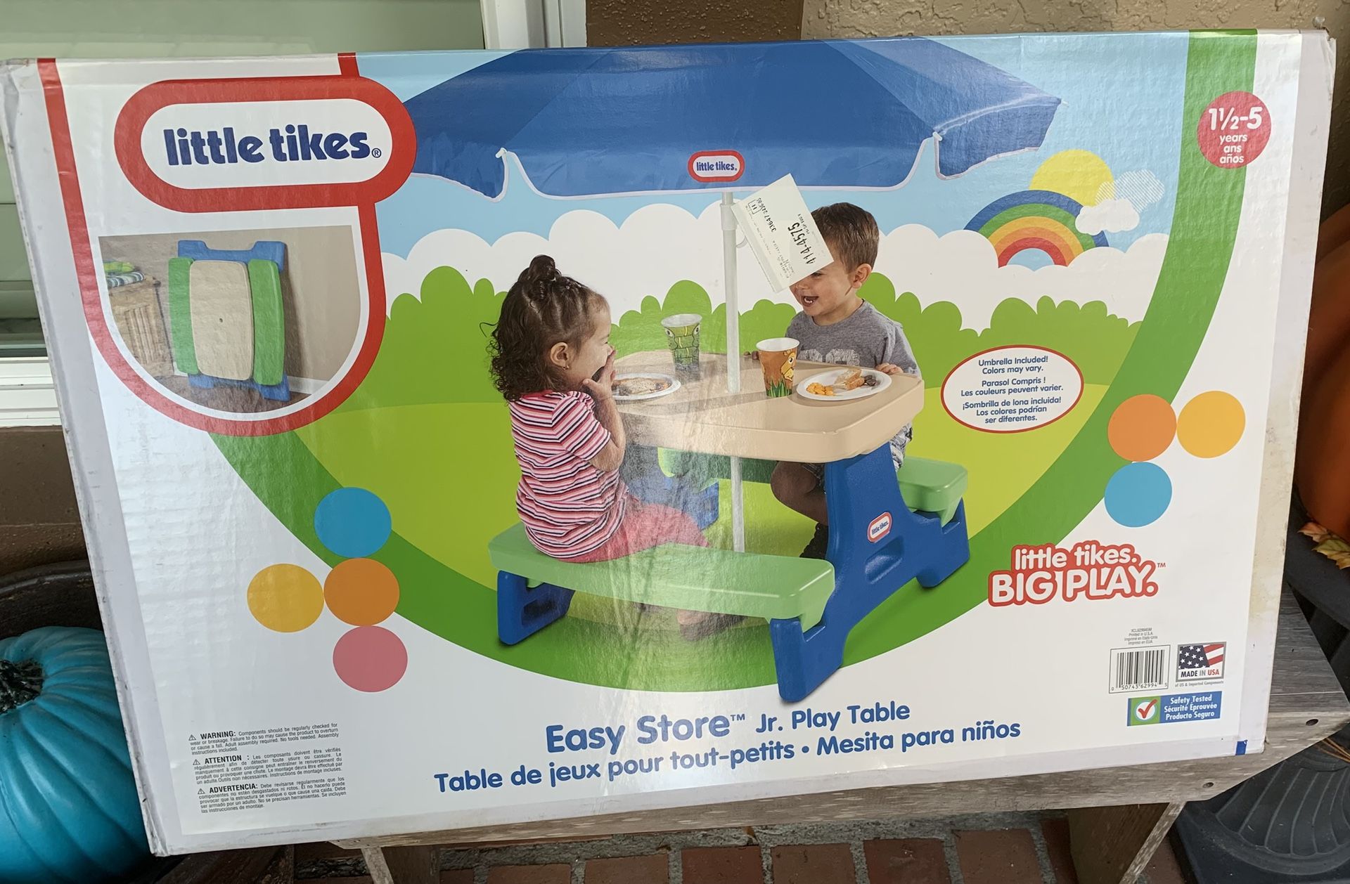 Little Tikes Easy Store Jr Picnic Table