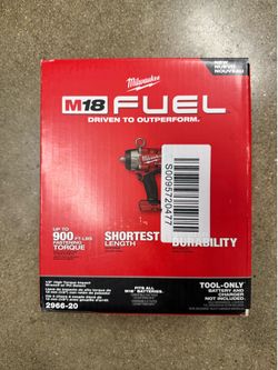 Milwaukee 1/2 high torque impact wrench