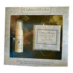 Crabtree & Evelyn Nantucket Briar Body Mist .33oz & Soap 3.5oz Set