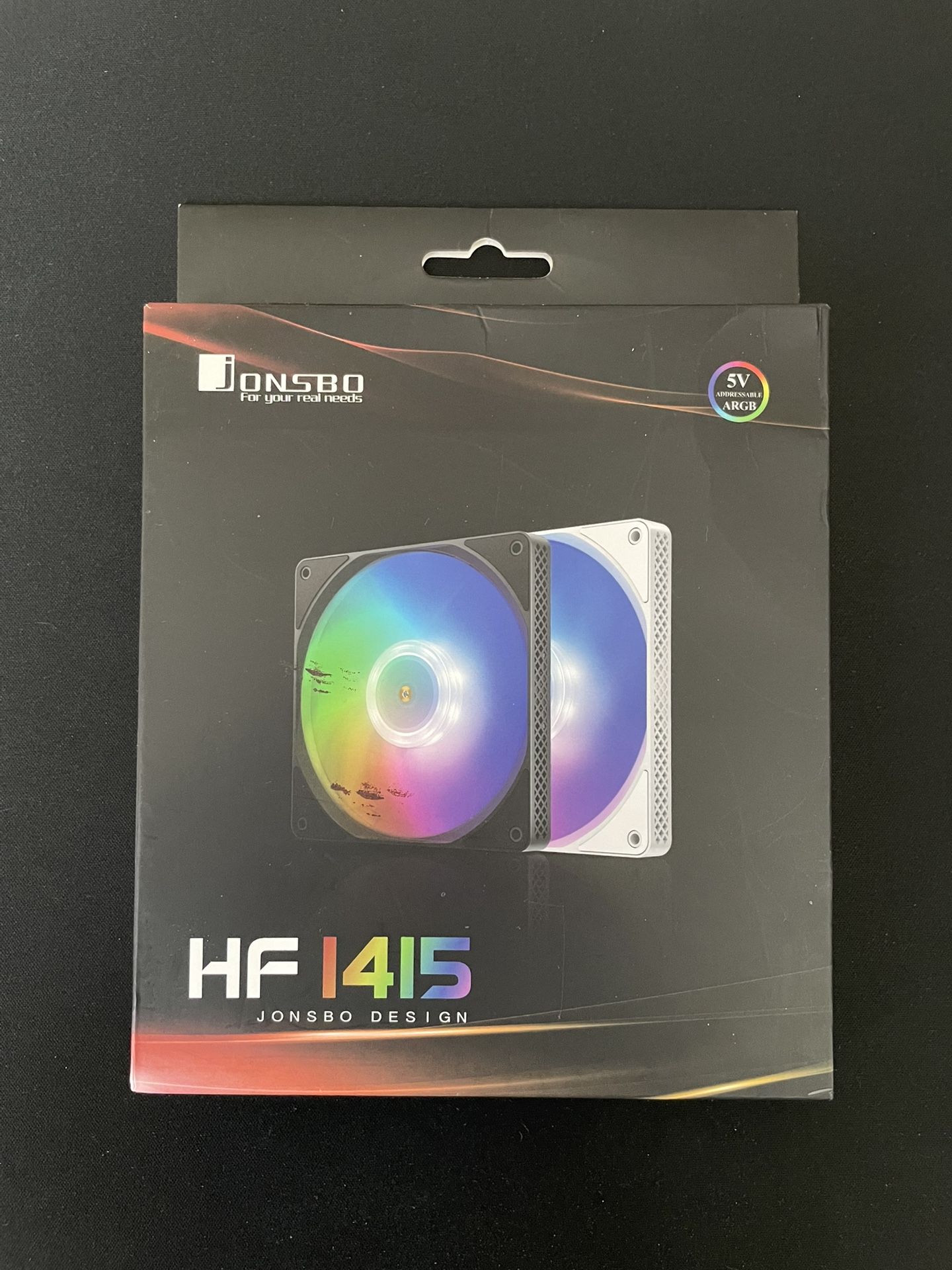 Jonsbo HF1415 140mm ARGB White Slim / Low-profile PC Case Fan
