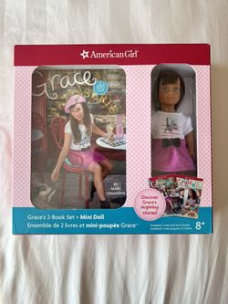 American Girl 2016 Grace’s 2 Book Set + Mini Doll