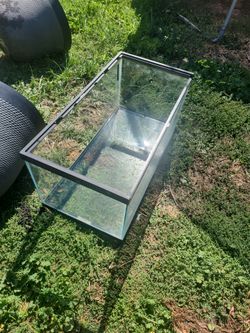 Glass Aquarium Tank with Black Frame