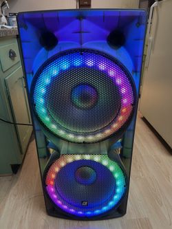 edison m-7600 portable blutooth speaker system on wheels
