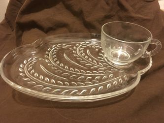 Teacup and snack plate
