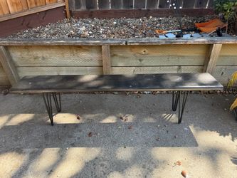 Black wooden tv stand/bench