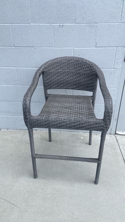 Wicker barstool