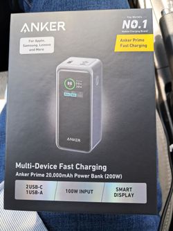 Anker Prime  20k mAh Fast Charging 100w/200w