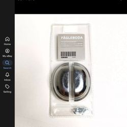 2 IKEA Fagleboda Drawer Pull Handle polished Silver 802.261.61 Factory Sealed